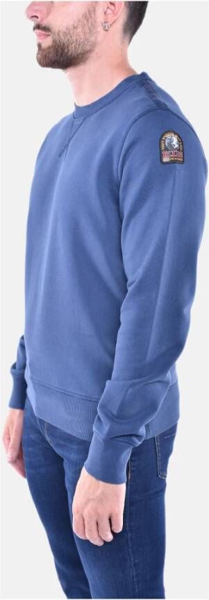 Parajumpers Iconische Patch Crewneck Sweater Blue Heren