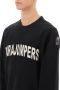Parajumpers Logo Print Sweatshirt in French Terry Black Heren - Thumbnail 2