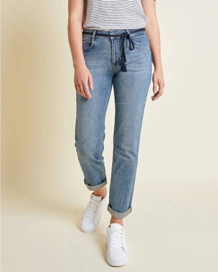 Parami Straight Jeans Blauw Dames