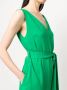 P.a.r.o.s.h. Groene Tie-Front Mouwloze Midi Jurk Green Dames - Thumbnail 2
