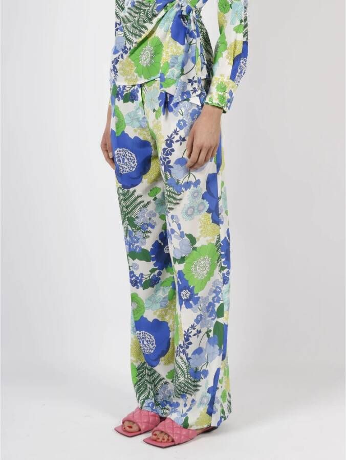 P.a.r.o.s.h. Wide Trousers Blauw Dames