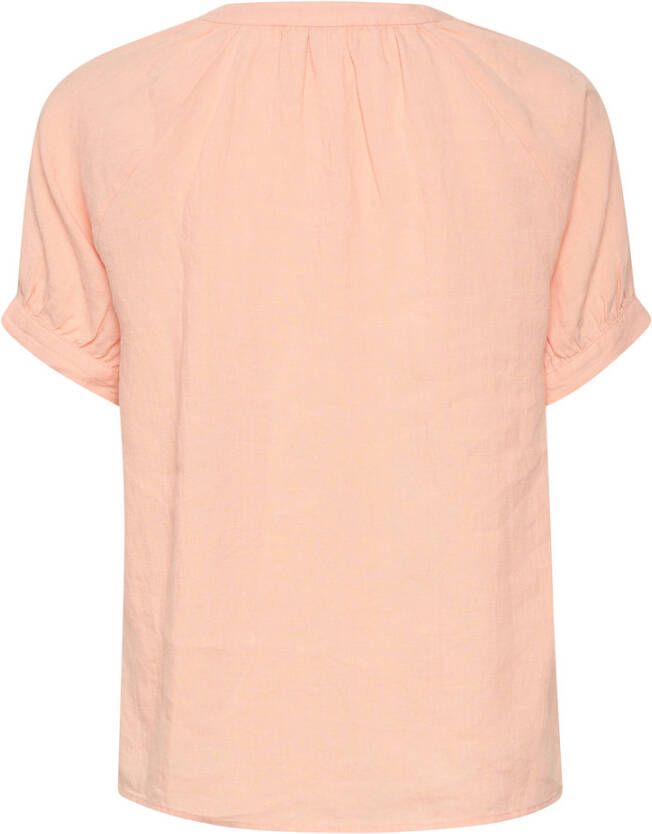 Part Two Casual korte mouw blouse voor moderne vrouwen Roze Dames