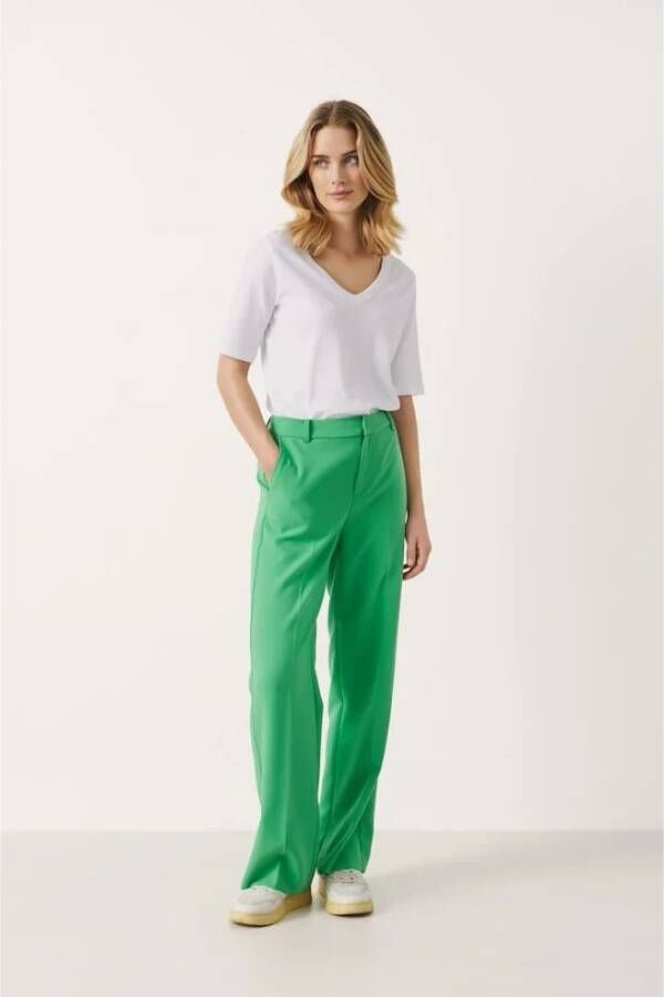 Part Two Groene broek voor kostuum Groen Dames