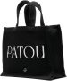 Patou Logo-print Tote Bag in Zwart Wit Black Dames - Thumbnail 3