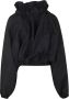 Patou Stijlvolle Faille Top van Polyester Black Dames - Thumbnail 2