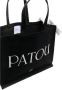 Patou Logo-print Tote Bag Zwart Black Dames - Thumbnail 2