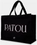 Patou Logo-print Tote Bag Zwart Black Dames - Thumbnail 4