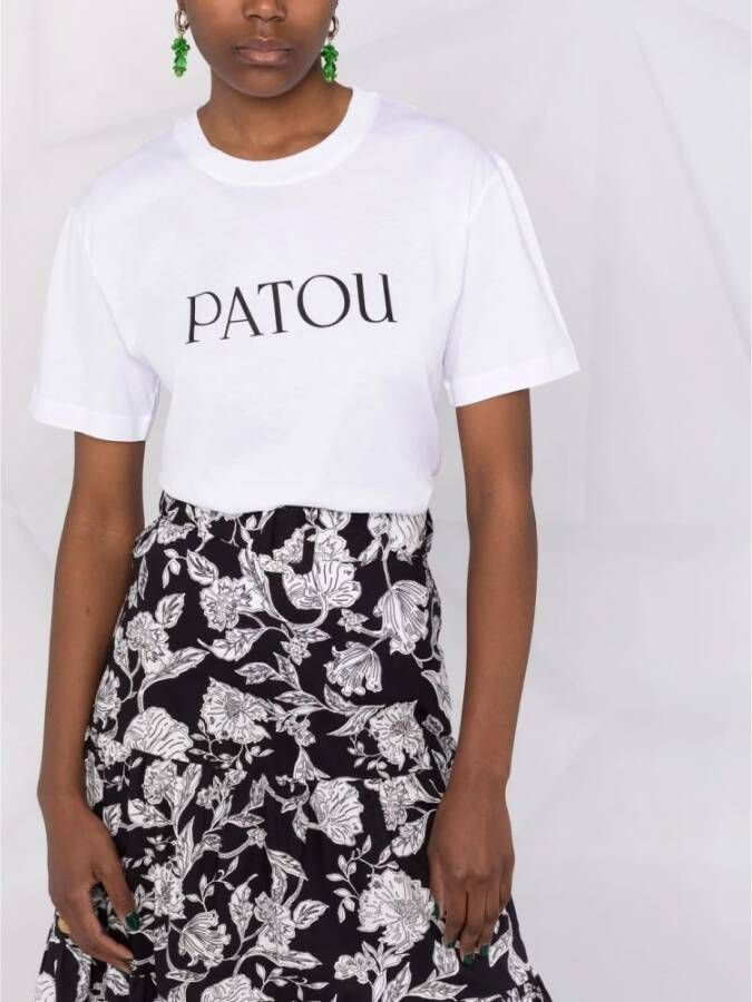 Patou Wit Essential T-Shirt Wit Dames