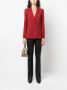 PATRIZIA PEPE Martian Red Double-Breasted Blazer Rood Dames - Thumbnail 2