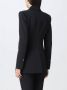 PATRIZIA PEPE Zwarte stretch stoffen jas voor een slanke en elegante silhouet Zwart Dames - Thumbnail 2