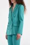 PATRIZIA PEPE Illusion Green Blazer met Vier-Knopf-Silhouette Blue Dames - Thumbnail 9