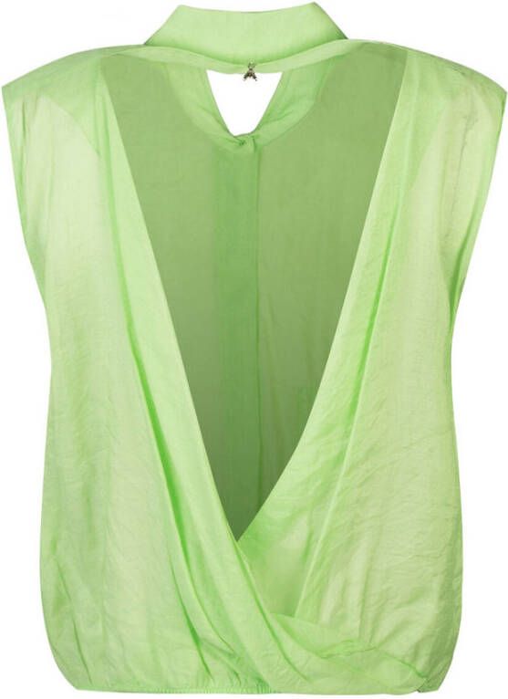 PATRIZIA PEPE Blouse overhemd Groen Dames