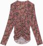 PATRIZIA PEPE Jersey Draper Blouses en Overhemden Roze Dames - Thumbnail 2