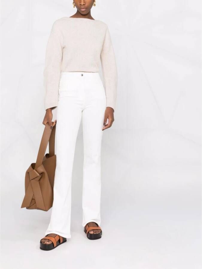 PATRIZIA PEPE Bootcut jeans Wit Dames