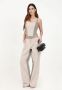 PATRIZIA PEPE Lange broek van effen geweven stof Grijs Dames - Thumbnail 8
