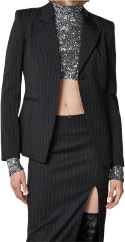 PATRIZIA PEPE D Gessata 1 Bottone Blazer Black Dames