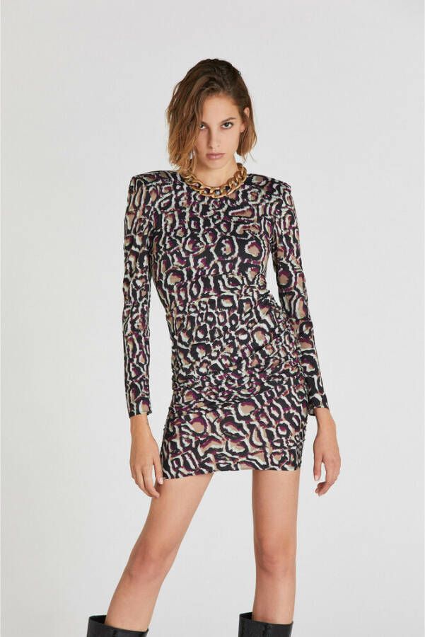 PATRIZIA PEPE Jurk met draperie Art. 2A2239A9N3 Zwart Dames