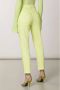 PATRIZIA PEPE Hoge Taille Sunny Lime Chino`s Geel Dames - Thumbnail 4