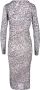 PATRIZIA PEPE Fantasie Print Jurk voor Vrouwen Grijs Dames - Thumbnail 2