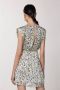 PATRIZIA PEPE Gedrapeerde jurk met print Georgette naturel - Thumbnail 3