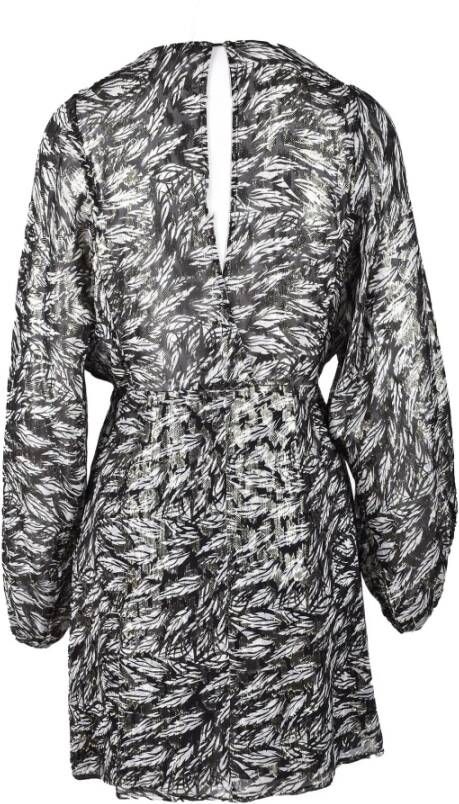 PATRIZIA PEPE Fantasie Print Jurk voor Vrouwen Zwart Dames