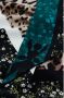PATRIZIA PEPE Zijden Sjaal met Chin Art Cracks Zwart Dames - Thumbnail 2