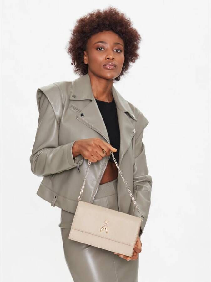 PATRIZIA PEPE Stijlvolle en praktische handtas Beige Dames