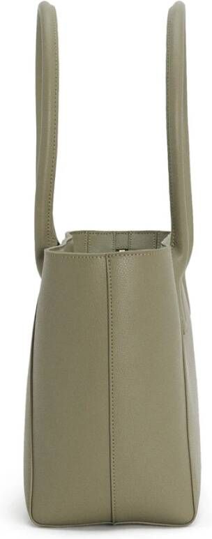 PATRIZIA PEPE Fly Bag Shopper Leren Rits Trekkers Groen Dames