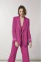 PATRIZIA PEPE Dubbelrijige blazer met vrouwelijke details Roze Dames - Thumbnail 2