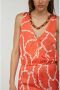 PATRIZIA PEPE Mouwloze jumpsuit met kettingprint Orange Dames - Thumbnail 2