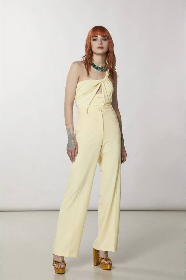 Patrizia Pepe Asymmetrische top Geel - Foto 7