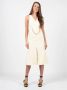 PATRIZIA PEPE Elegante Lange Ceremoniejurk voor Vrouwen Beige Dames - Thumbnail 2
