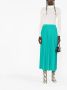 PATRIZIA PEPE Aquatische Geplooide Split Rok Groen Dames - Thumbnail 3