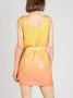 PATRIZIA PEPE Zomer Gradient Koraal Gele Jurk Yellow Dames - Thumbnail 2
