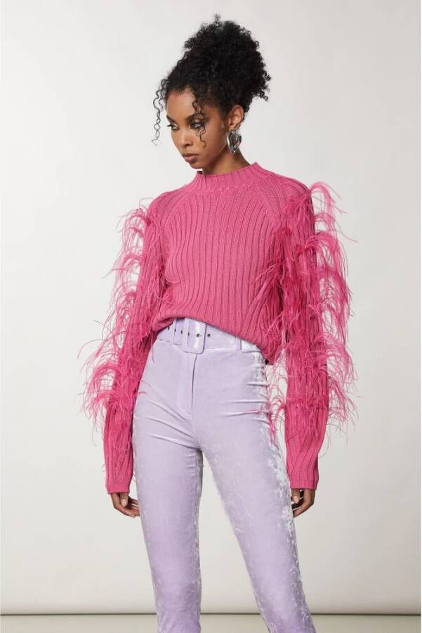PATRIZIA PEPE Round-neck Knitwear Pink Dames