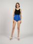 PATRIZIA PEPE Korte shorts met ritssluitingdecoratie Blauw Dames - Thumbnail 2