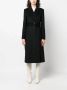 PATRIZIA PEPE Coat essentiële jas met riem Black Dames - Thumbnail 2