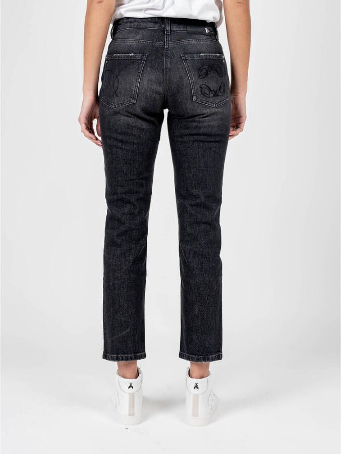 PATRIZIA PEPE Slimfit-jeans Zwart Dames