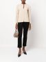 PATRIZIA PEPE Slimme zwarte broek met geribbelde details Black Dames - Thumbnail 2