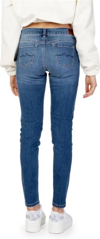PATRIZIA PEPE Slimfit-jeans Blauw Dames