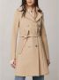 PATRIZIA PEPE Beige Slim Fit Double-Breasted Trenchcoat Beige Dames - Thumbnail 4