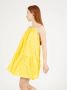 PATRIZIA PEPE Kleed Essentiële oversized jurk Yellow White Dames - Thumbnail 8