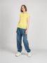 PATRIZIA PEPE Aansluitend Jetfly T-Shirt Yellow Dames - Thumbnail 2