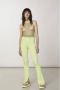PATRIZIA PEPE Ribgebreide Slim Fit Broek Groen Dames - Thumbnail 7