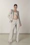 PATRIZIA PEPE Lange broek van effen geweven stof Grijs Dames - Thumbnail 6