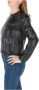 PATRIZIA PEPE Zwarte Leren Rits Blazer Voorzakken Black Dames - Thumbnail 4