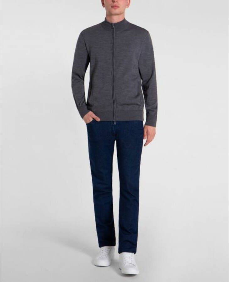 PAUL & SHARK Sweatshirt met rits Grijs Heren