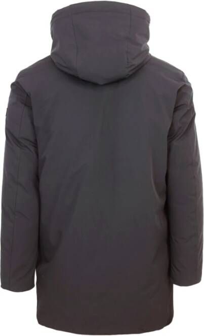 PAUL & SHARK Zwarte Parka Jas Blijf Warm en Stijlvol Zwart Heren
