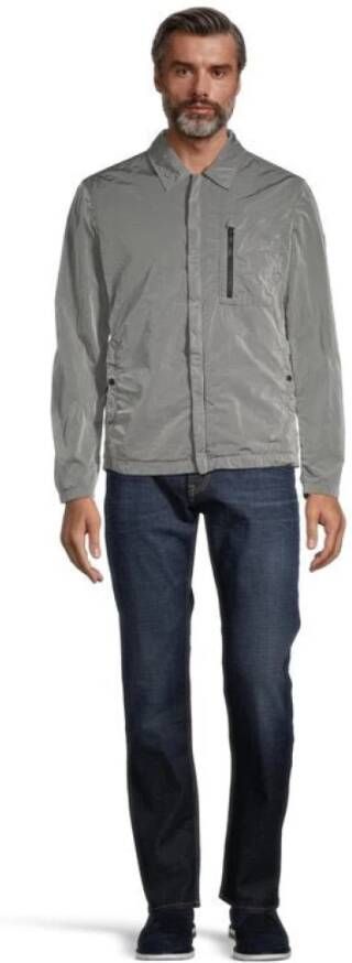 PAUL & SHARK Herenjack van gerecycled nylon met multifunctionele zakken Grijs Heren