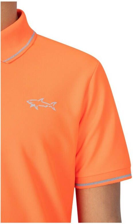 PAUL & SHARK Stijlvolle Heren Polo Shirt Oranje Heren